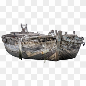 Wrecked Boat Transparent Background, HD Png Download - boat png