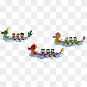 Dragon Boat Festival Cartoon, HD Png Download - boat png