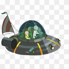 Rick And Morty Flying Saucer, HD Png Download - rick and morty png