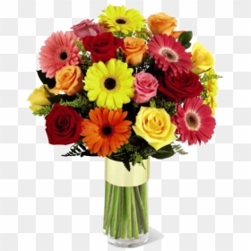 Flowers Daisies And Roses, HD Png Download - floral png