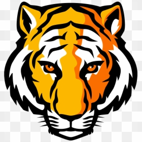 Simple Tiger Face Drawing, HD Png Download - tiger png