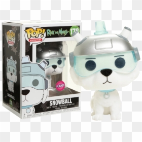 Funko Pop Rick And Morty Snowball Flocked, HD Png Download - rick and morty png