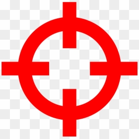 File - Crosshairs Red - Svg - Shooting Cursor Png , - Red ...