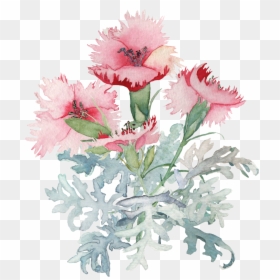 Watercolor Flower Background, HD Png Download - watercolor flowers png