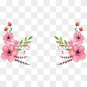 Transparent Floral Watercolor Pink, HD Png Download - watercolor flowers png