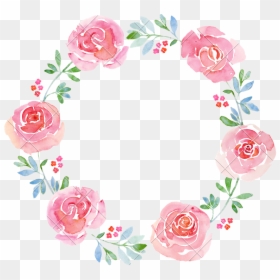 Watercolor Flowers Wreath Png, Transparent Png - watercolor flowers png