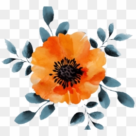 Transparent Watercolour Flower Png, Png Download - watercolor flowers png