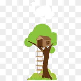 Tree House Png Cartoon, Transparent Png - treehouse png