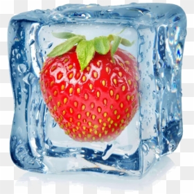 Ice Cube Strawberry Png, Transparent Png - clips png