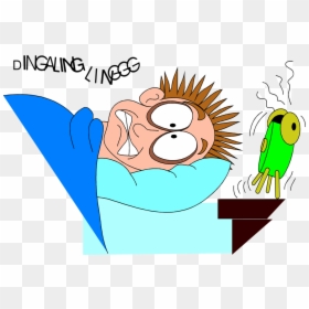Waking Up To Alarm Clock Cartoon, HD Png Download - wake me up png