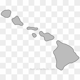 Hawaii State Outline Map, HD Png Download - hawaiian islands png