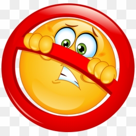 Not Allowed Emoji, HD Png Download - smiley face .png