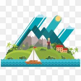 Natural Flat Icon, HD Png Download - hawaiian islands png