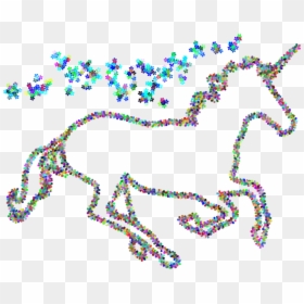 Unicorn Outlines Clipart, HD Png Download - magical png