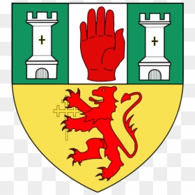 County Antrim Coat Of Arms, HD Png Download - crest leaves png