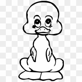 Ugly Duckling Clipart Black And White, HD Png Download - baby duck png