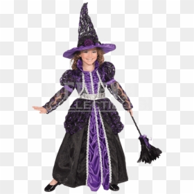 Purple Witch Costume Girls, HD Png Download - halloween costume png