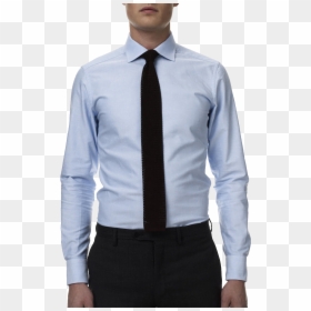Blue Dress Shirt With Black Tie, HD Png Download - green shirt png