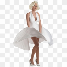 Marilyn Monroe With White Dress, HD Png Download - halloween costume png