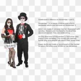 Facts About The Day Of The Dead Mexico, HD Png Download - halloween costume png