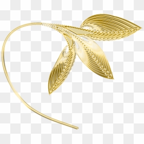 Gold Decorative Leaves Png Clipart - Gold Leaves Transparent Background, Png Download - golden leaf png