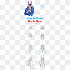How To Draw Uncle Sam - Tree How To Draw Fall Things, HD Png Download - uncle sam png full body