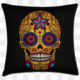 Sugar Skull Full Color, HD Png Download - caveira mexicana png