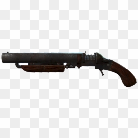 Nukapedia The Vault - Fallout 4 Triple Barrel Shotgun, HD Png Download - double barrel shotgun png