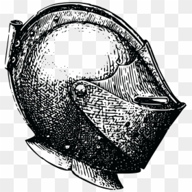 Transparent Knight Helmet Clipart Black And White - Head With A Helmet On Macbeth, HD Png Download - knights helmet png