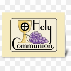 Communion Grapes And Cup Greeting Card - Seedless Fruit, HD Png Download - communion cup png