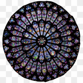 Dame #church #window #holy #dark #colorful - Notre Dame Cathedral, HD Png Download - church window png