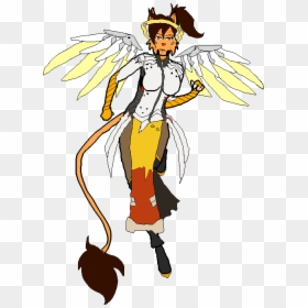 Mercy - Cartoon, HD Png Download - mercy wings png