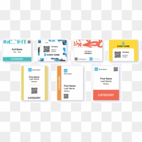 Whova"s Wide Range Of Professional Name Badge Templates - Conference Name Badge, HD Png Download - name tag.png