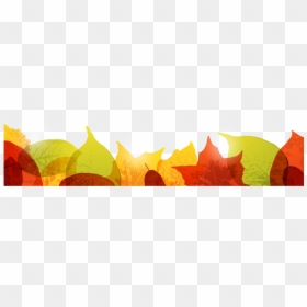 #ftestickers #autumn #fall #leaves #border #colorful - Fall Thanksgiving Border Png, Transparent Png - autumn leaves border png