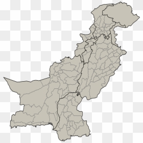 Pakistan Map With Districts, HD Png Download - pakistan map png