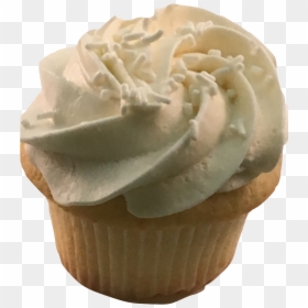 Gluten Free Vanilla With Vanilla Buttercream - Cupcake, HD Png Download - free cupcake png