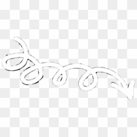 #arrow #outline #freetoedit - Line Art, HD Png Download - arrow outline png