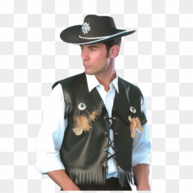 Western Cowboy Png Photo Background - Black Cowboy Outfit, Transparent Png - western background png