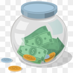 Money Jar Clip Art , Png Download - Jar Of Money Clipart, Transparent Png - money jar png