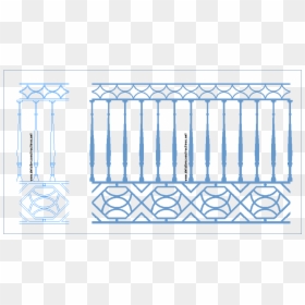 Barandilla Forja Hierro Forjado Ferro Balcon Cast Wrought - Architecture, HD Png Download - rejas png