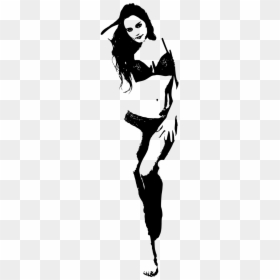 Black Erotic Girl Free Photo - Erotic Png, Transparent Png - lingerie model png