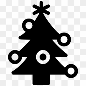 Christmas Tree - 크리스마스 트리 Png, Transparent Png - christmas tree black and white png