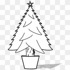 Transparent Christmas Tree Clip Art Black And White - Christmas Tree, HD Png Download - christmas tree black and white png