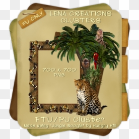Jungle Cluster Frames, HD Png Download - jungle frame png