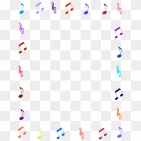 Frame Photo Announcement - Purple Music Note Border Transparent, HD Png Download - music frame png