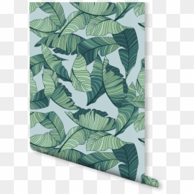 Illustrative Banana Leaf Wallpaper - Tropical Green And Pink, HD Png Download - green wallpaper png