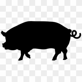 Pig Silhouette Clip Art - Pig Clipart Png Silhouette, Transparent Png - pig png clipart