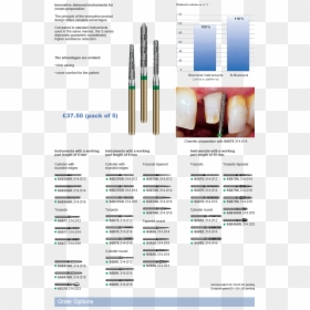 S-class Diamond Crown Preparation - Crown Preparation Burs Names, HD Png Download - dental instruments png