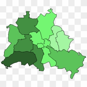 File - Karte - Abgeordnetenhauswahl Berlin - Wahlbeteiligung - American French British And Soviet Sectors, HD Png Download - berlin png