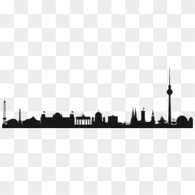 Berlin Skyline Silhouette Drawing Clip Art - Berlin Skyline Silhouette Png, Transparent Png - berlin png
